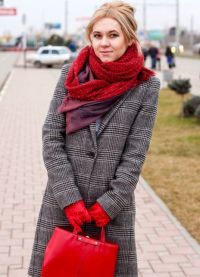 Как носить шарф с пальто 2