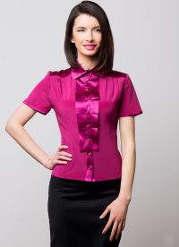 модные блузки из шелка 2014 2