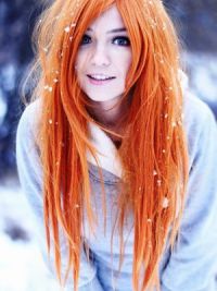оранжевые волосы 4