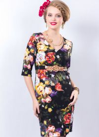 платье с цветочным принтом 2014 9