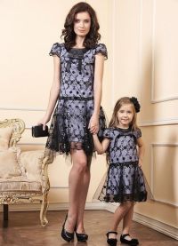 платья для мамы и дочки 1