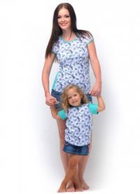 платья для мамы и дочки 10