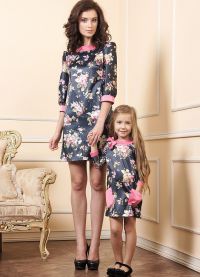 платья для мамы и дочки 3
