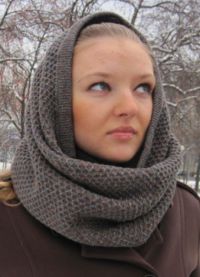 шарф на голову под пальто 2
