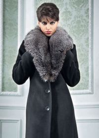 Стильное зимнее пальто с мехом 11
