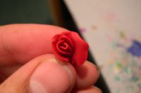 Розы из полимерной глины17