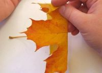 Как сделать венок из листьев3