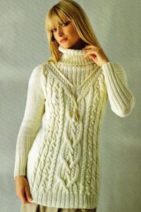 Вязаные свитера для девушек 7