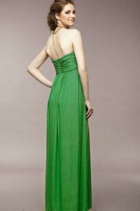 зеленое платье в пол4
