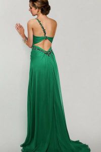 зеленое платье в пол5
