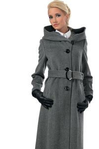 Женское пальто с капюшоном 2