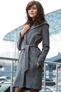 Женское пальто с капюшоном 3