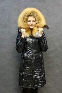 Женское пальто с капюшоном 8