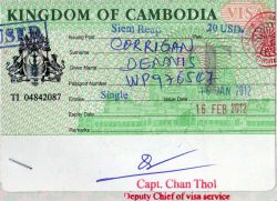 Виза в Камбоджу