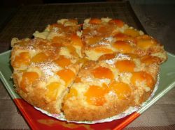 пирог с абрикосами на кефире