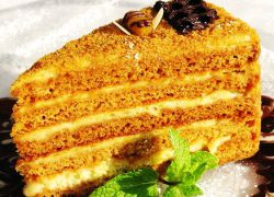 рецепт медового торта со сгущенкой