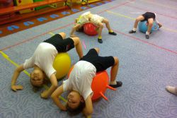 фитбол гимнастика в детском саду