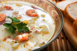 сырный суп с креветками рецепт