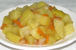 тушеная картошка с овощами рецепт