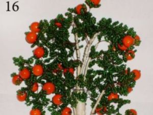 апельсиновое дерево из бисера6