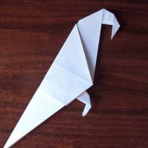 Как сделать из бумаги попугая 21