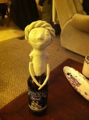Кукла из бутылки своими руками34