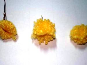 мимоза цветок поделка3