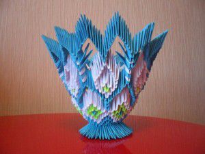 Модульное оригами - конфетница41