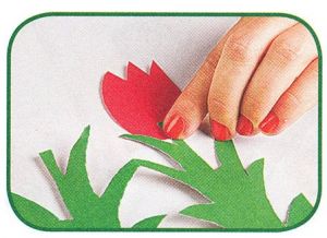тюльпаны из цветной бумаги 4
