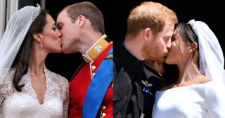 Слишком горячо! В Сети сравнивают королевские свадебные поцелуи