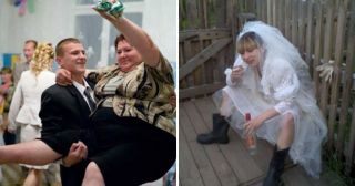 Выживет только сильнейший: 20 смешных фото с деревенских свадеб