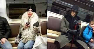 20 уморительных фото из серии «Стало скучно жить? Спустись в метро!»