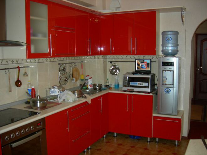 Красная кухня по фен шуй 