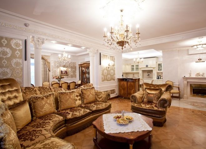 Интерьеры гостиной в классическом стиле мебель 