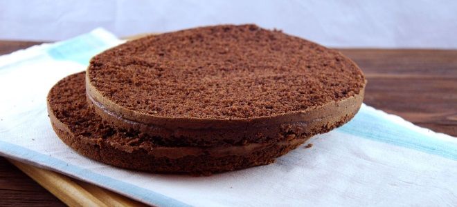 Заварной шоколадный бисквит на кипятке