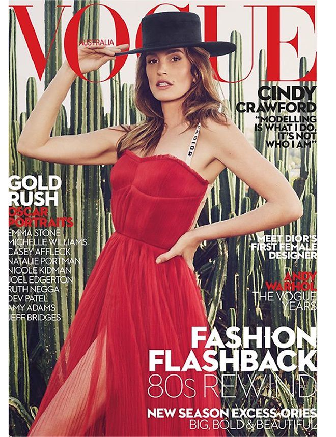 Как девочка Невероятная Синди Кроуфорд появилась на обложке журнала Vogue