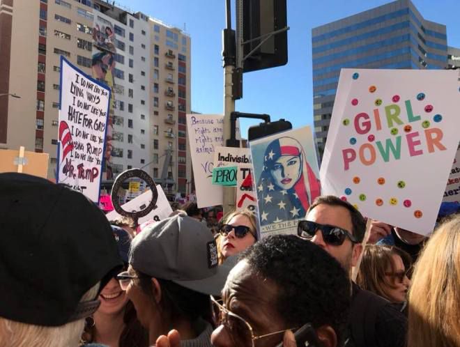Женский Марш в Лос-Анджелесе