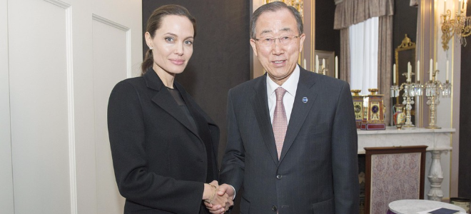 Анджелина Джоли не при смерти: актриса встретилась с генсеком ООН