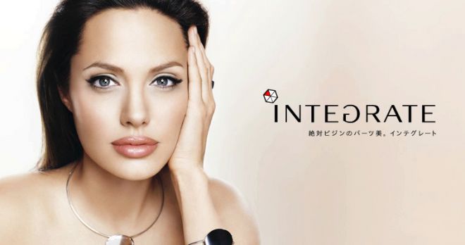 Джоли была лицом косметического бренда Shiseido