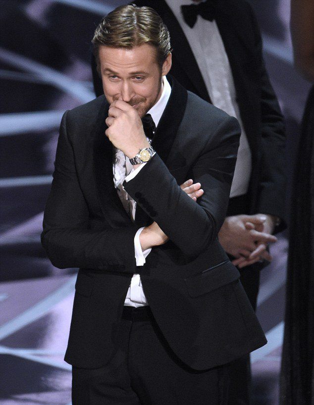 Нервный смех Райана Гослинга потерявшего "Оскар"