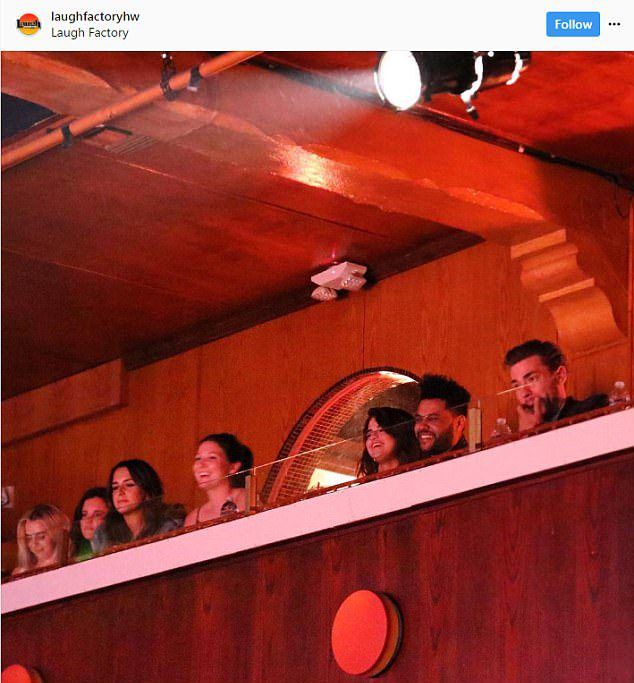 Селена Гомес и The Weeknd на вечернем комедийном шоу в Лос-Анджелесе
