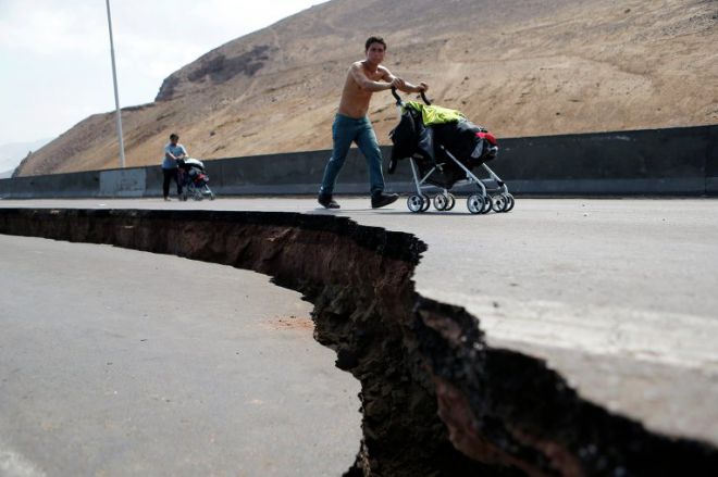 Разлом дороги в Чили