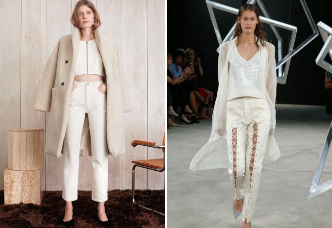 женские белые джинсы 2017