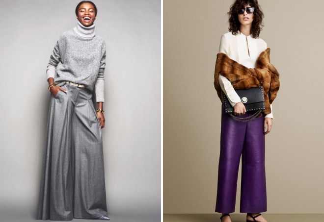 широкие брюки 2017 года модные тенденции