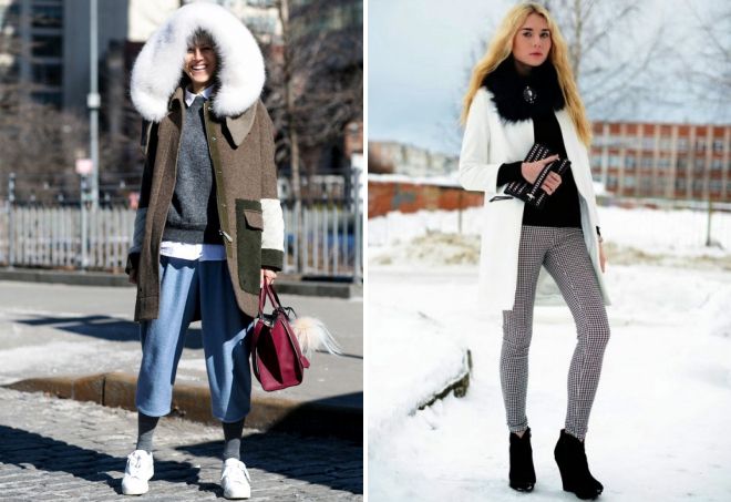 зимняя одежда уличная мода