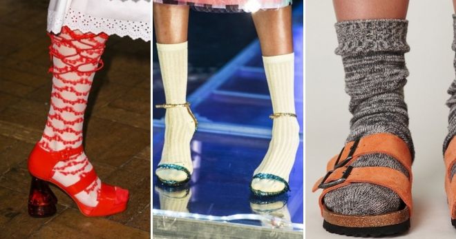 Какие носки носить с сандалиями идеи