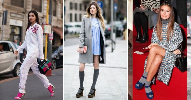 Носки с сандалиями - модные образы