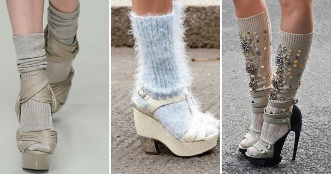Носки с сандалиями 2019 дизайн