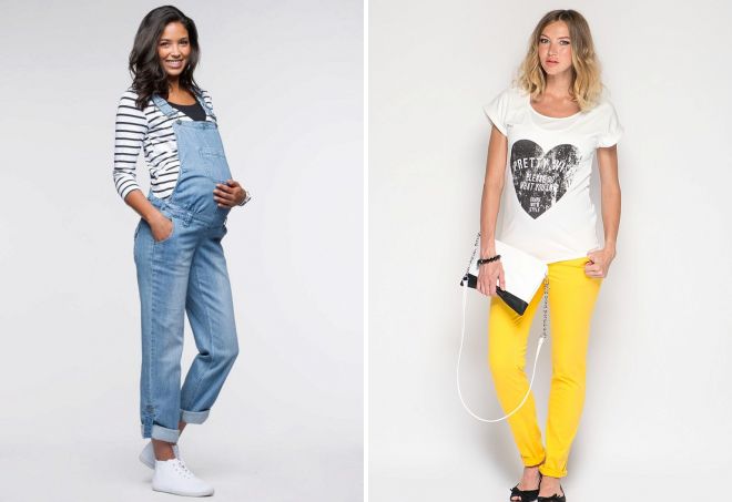 модные джинсы для беременных 2017