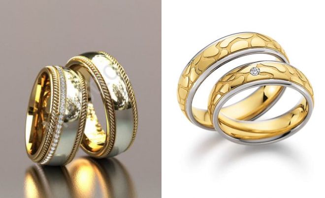 оригинальные венчальные кольца